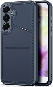 Dux Ducis Rafi II Samsung Galaxy A35 Hoesje Pasjes Houder met Flip Blauw