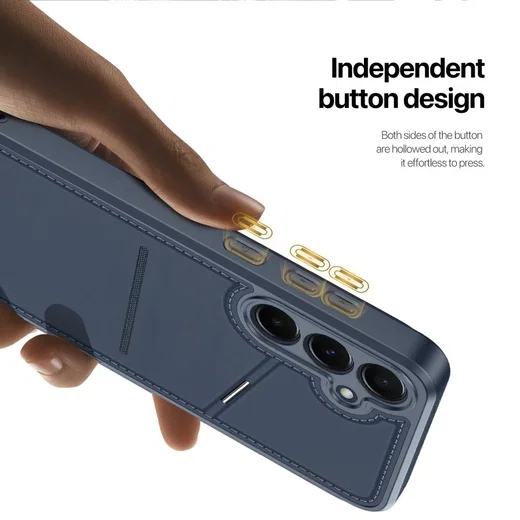Dux Ducis Rafi II Samsung Galaxy A35 Hoesje Pasjes Houder met Flip Blauw afbeelding 6