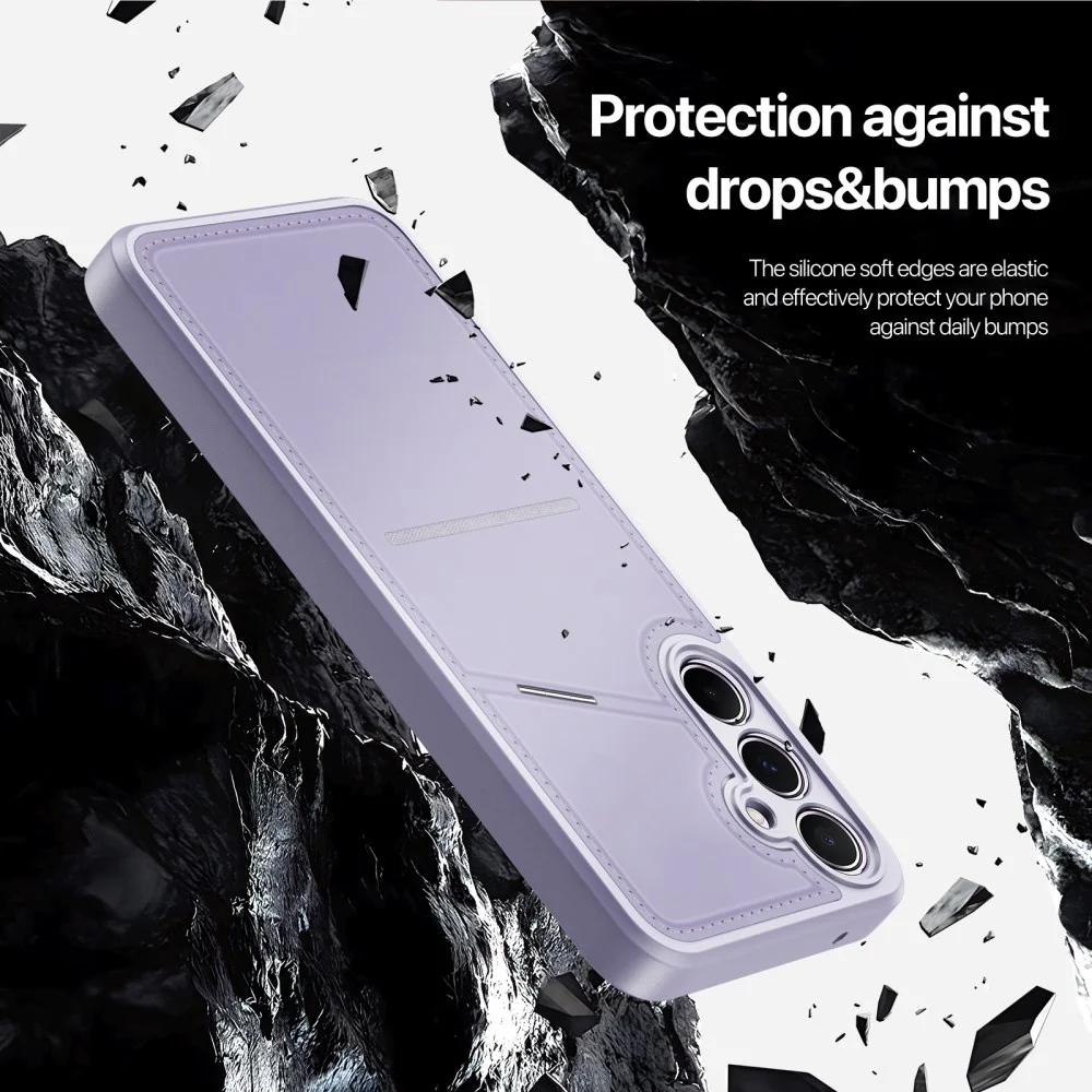 Dux Ducis Rafi II Samsung Galaxy A35 Hoesje Pasjes Houder met Flip Paars afbeelding 5