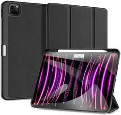 Dux Ducis Domo iPad Pro 11 (2024/2025) Hoes Tri-Fold Book Case Zwart afbeelding