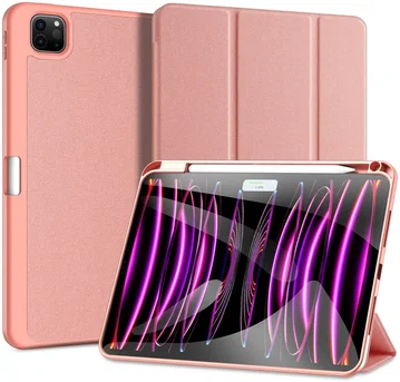 Dux Ducis Domo iPad Pro 11 (2024/2025) Hoes Tri-Fold Book Case Roze