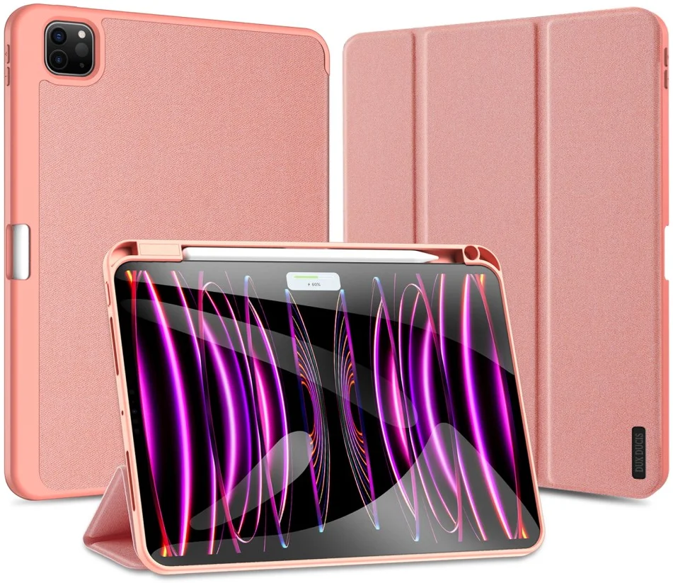 Dux Ducis Domo iPad Pro 11 (2024/2025) Hoes Tri-Fold Book Case Roze afbeelding 11