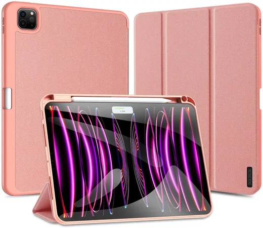 Dux Ducis Domo iPad Pro 11 (2024/2025) Hoes Tri-Fold Book Case Roze afbeelding 11