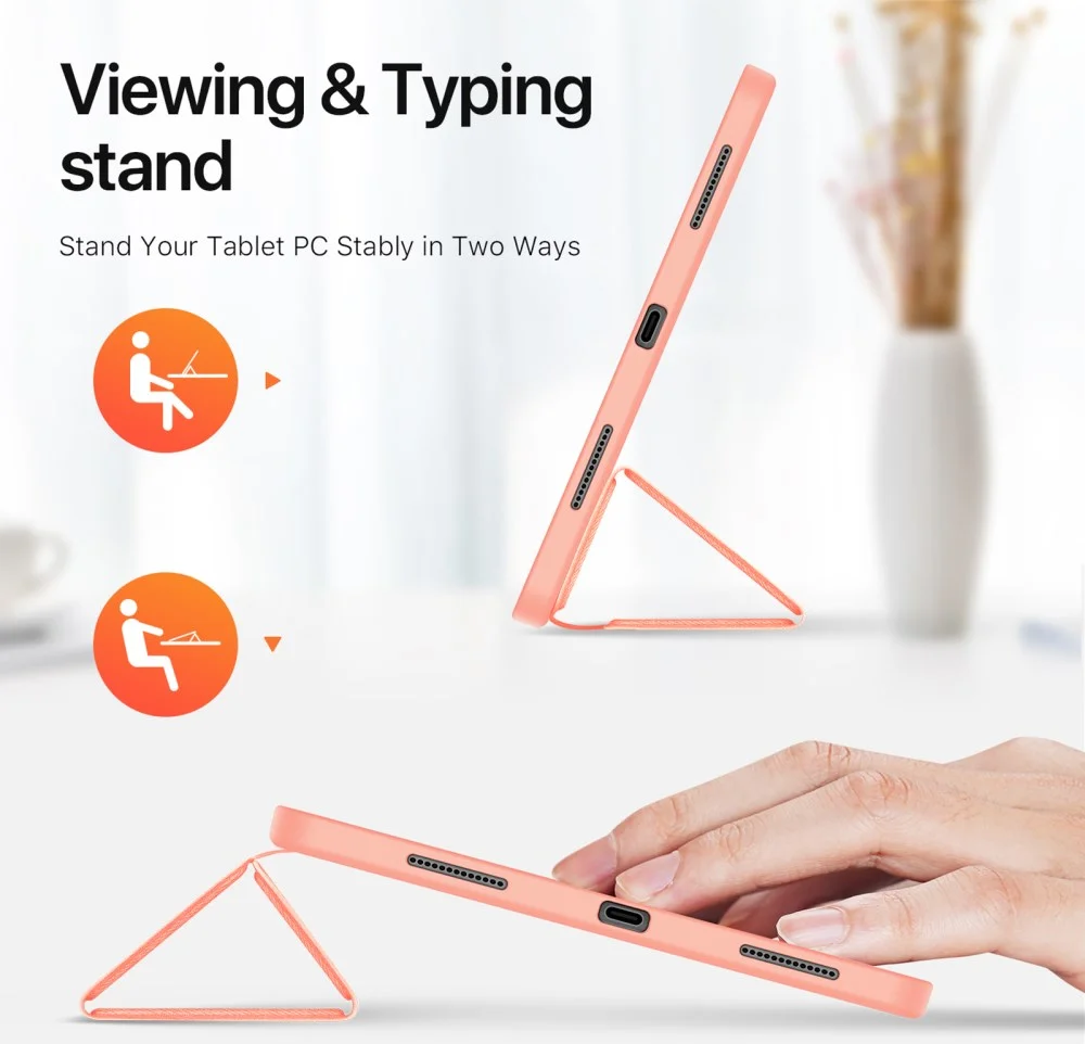 Dux Ducis Domo iPad Pro 11 (2024/2025) Hoes Tri-Fold Book Case Roze afbeelding 7