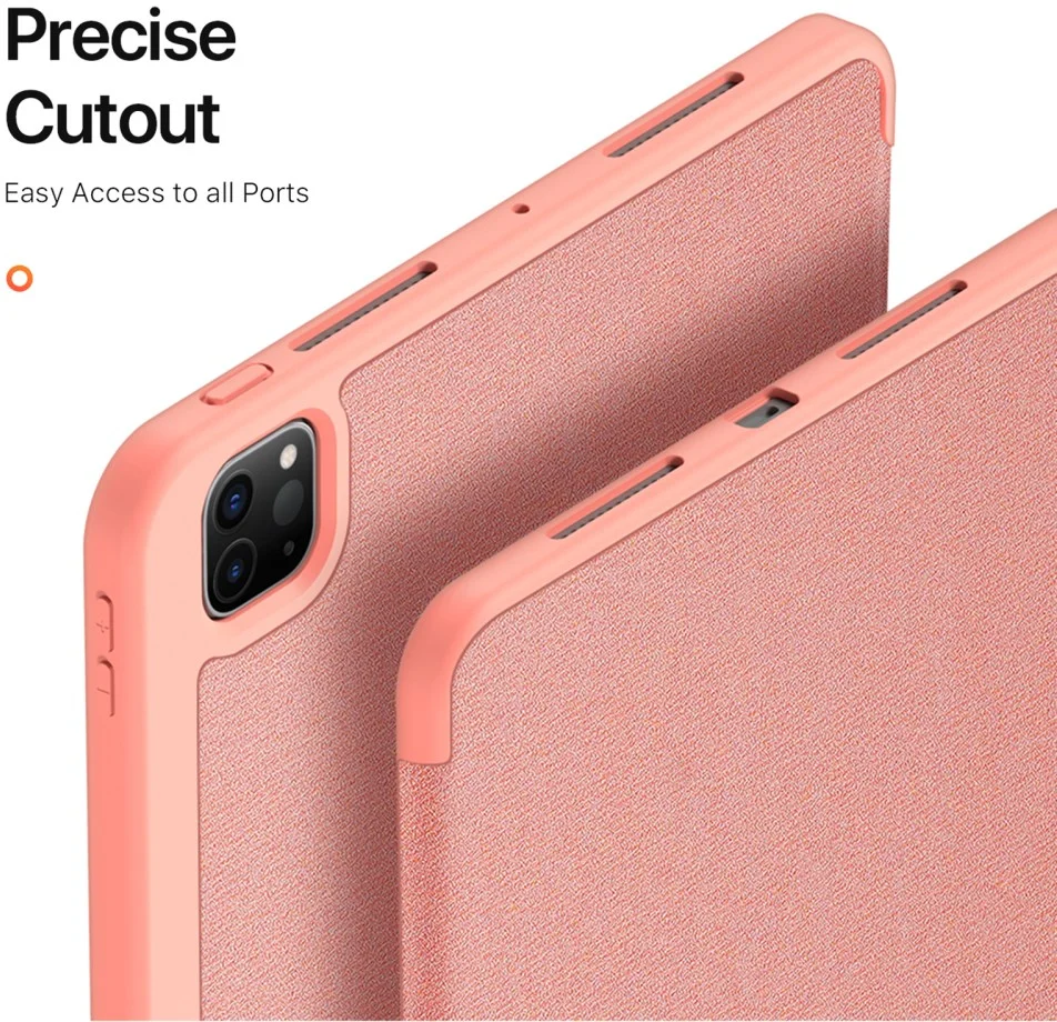 Dux Ducis Domo iPad Pro 11 (2024/2025) Hoes Tri-Fold Book Case Roze afbeelding 9