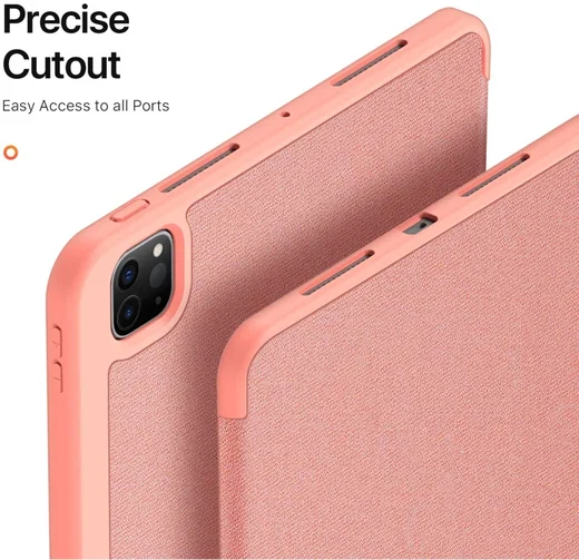 Dux Ducis Domo iPad Pro 11 (2024/2025) Hoes Tri-Fold Book Case Roze afbeelding 9
