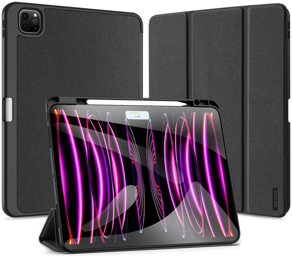 Dux Ducis Domo iPad Pro 13 (2024/2025) Hoes Tri-Fold Book Case Zwart afbeelding 7