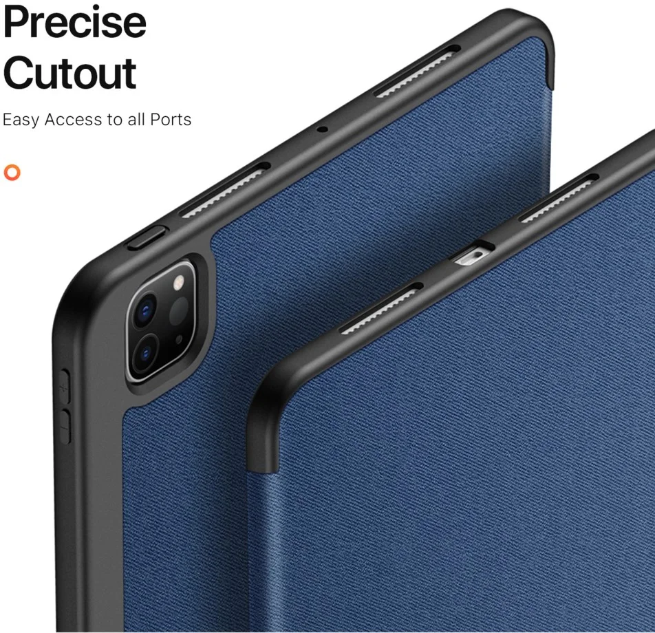 Dux Ducis Domo iPad Pro 13 (2024/2025) Hoes Tri-Fold Book Case Blauw afbeelding 9