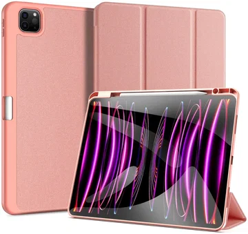 Dux Ducis Domo iPad Pro 13 (2024/2025) Hoes Tri-Fold Book Case Roze
