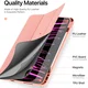 Dux Ducis Domo iPad Pro 13 (2024/2025) Hoes Tri-Fold Book Case Roze afbeelding 10