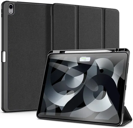 Dux Ducis Domo Apple iPad Air 13 (24/25/26) Hoes Tri-Fold Book Case Zwart afbeelding 1