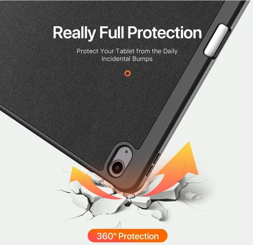 Dux Ducis Domo Apple iPad Air 13 (24/25/26) Hoes Tri-Fold Book Case Zwart afbeelding 10