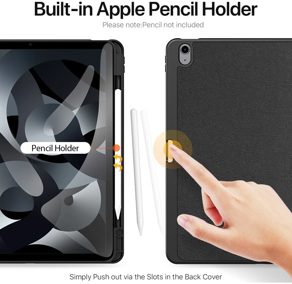 Dux Ducis Domo Apple iPad Air 13 (24/25/26) Hoes Tri-Fold Book Case Zwart afbeelding 5