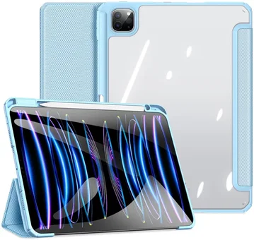 Dux Ducis Toby iPad Pro 11 (2024/2025) Hoes Tri-Fold Book Case Blauw