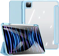 Dux Ducis Toby iPad Pro 11 (2024/2025) Hoes Tri-Fold Book Case Blauw afbeelding