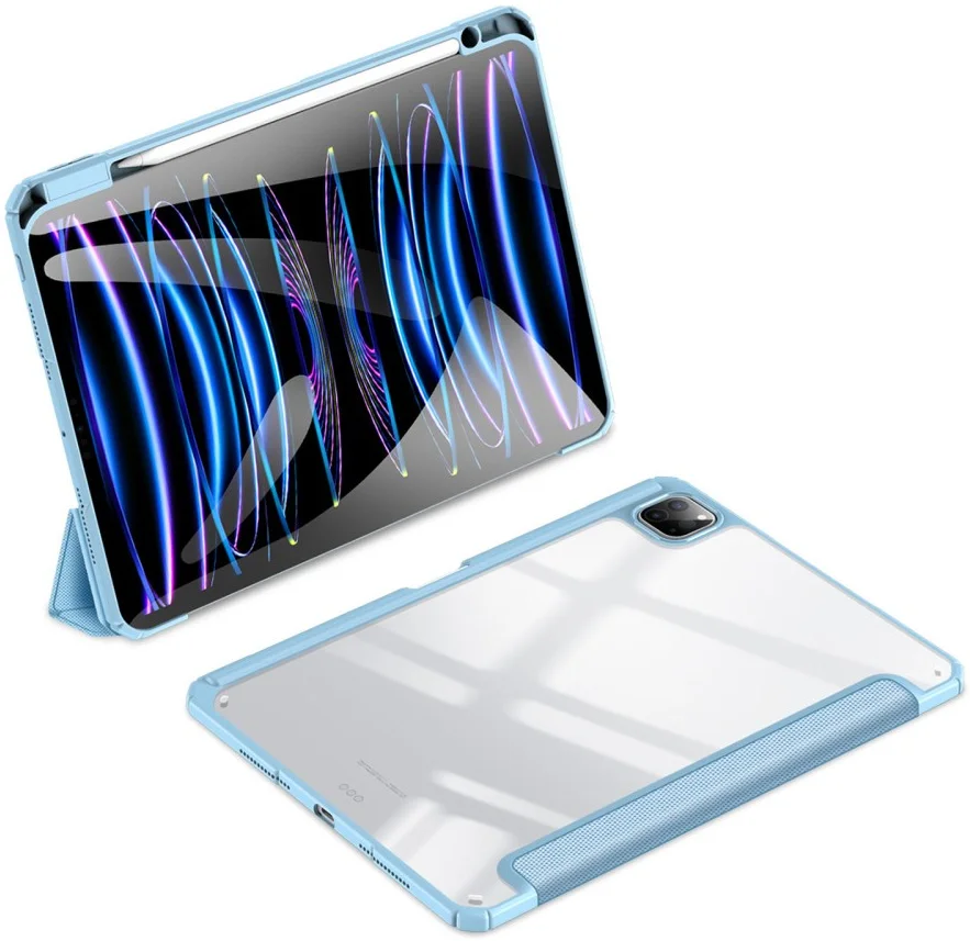 Dux Ducis Toby iPad Pro 11 (2024/2025) Hoes Tri-Fold Book Case Blauw afbeelding 2