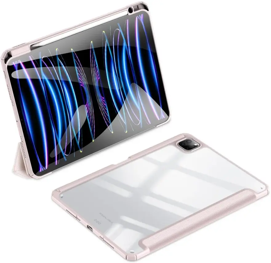 Dux Ducis Toby iPad Pro 11 (2024/2025) Hoes Tri-Fold Book Case Roze afbeelding 2