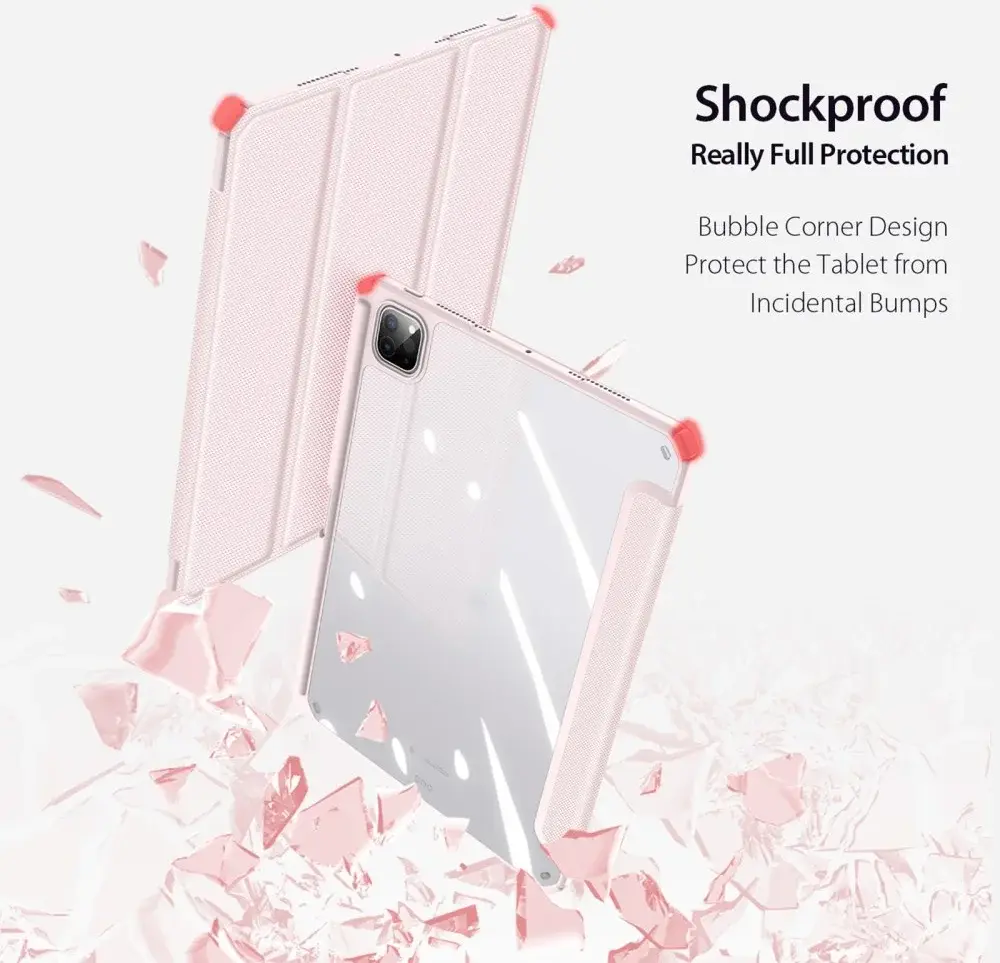 Dux Ducis Toby iPad Pro 11 (2024/2025) Hoes Tri-Fold Book Case Roze afbeelding 5