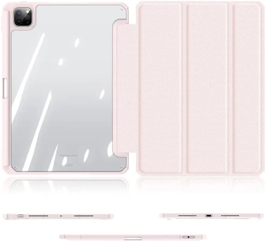 Dux Ducis Toby iPad Pro 11 (2024/2025) Hoes Tri-Fold Book Case Roze afbeelding 9