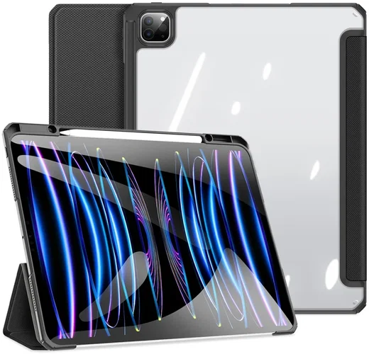 Dux Ducis Toby iPad Pro 13 (2024/2025) Hoes Tri-Fold Book Case Zwart afbeelding 1