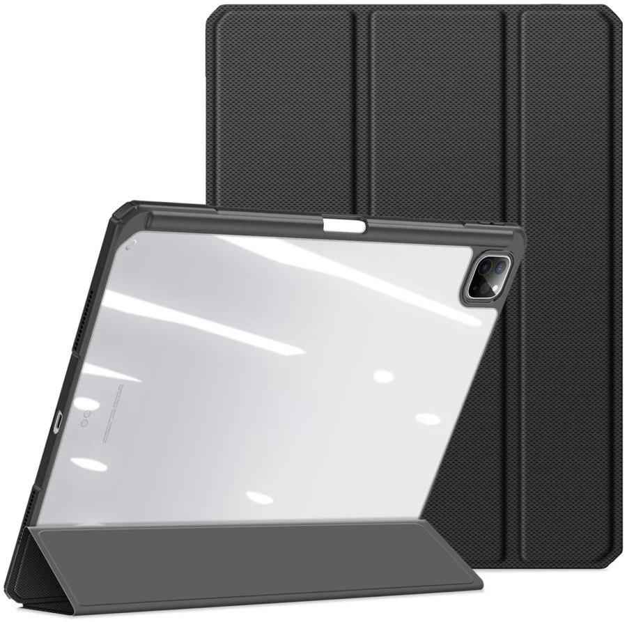 Dux Ducis Toby iPad Pro 13 (2024/2025) Hoes Tri-Fold Book Case Zwart afbeelding 7