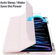 Dux Ducis Toby iPad Pro 13 (2024/2025) Hoes Tri-Fold Book Case Roze afbeelding 3