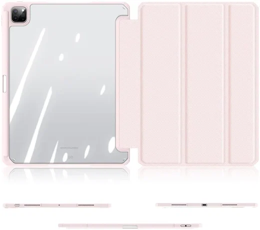 Dux Ducis Toby iPad Pro 13 (2024/2025) Hoes Tri-Fold Book Case Roze afbeelding 9