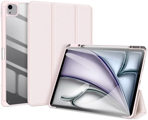 Dux Ducis Toby Apple iPad Air 13 (24/25/26) Hoes Tri-Fold Book Case Roze afbeelding 1