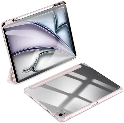 Dux Ducis Toby Apple iPad Air 13 (24/25/26) Hoes Tri-Fold Book Case Roze afbeelding 4