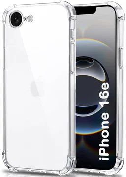 Apple iPhone 17e / 16e Hoesje Schokbestendig en Dun TPU Back Cover Transparant