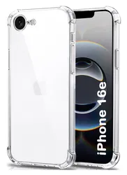 Apple iPhone 16e Hoesje Schokbestendig en Dun TPU Back Cover Transparant afbeelding