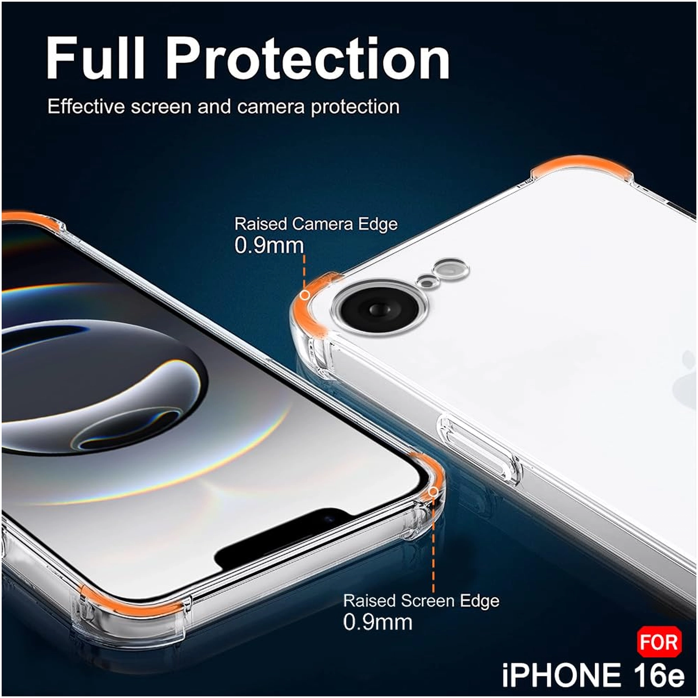 Apple iPhone 17e / 16e Hoesje Schokbestendig en Dun TPU Back Cover Transparant afbeelding 6