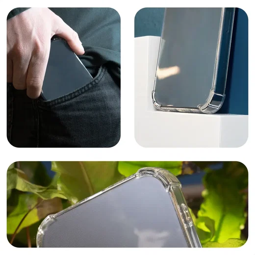Apple iPhone 17e / 16e Hoesje Schokbestendig en Dun TPU Back Cover Transparant afbeelding 11