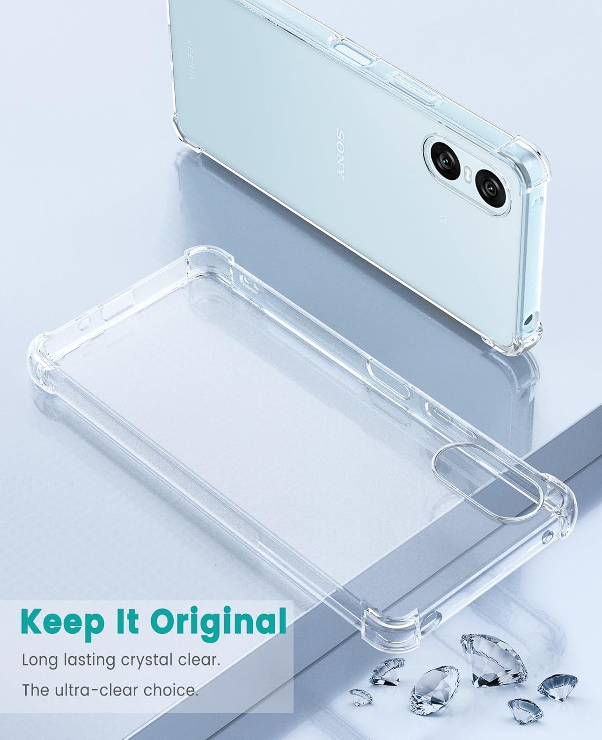 Sony Xperia 10 VI Hoesje Schokbestendig en Dun TPU Back Cover Transparant afbeelding 7
