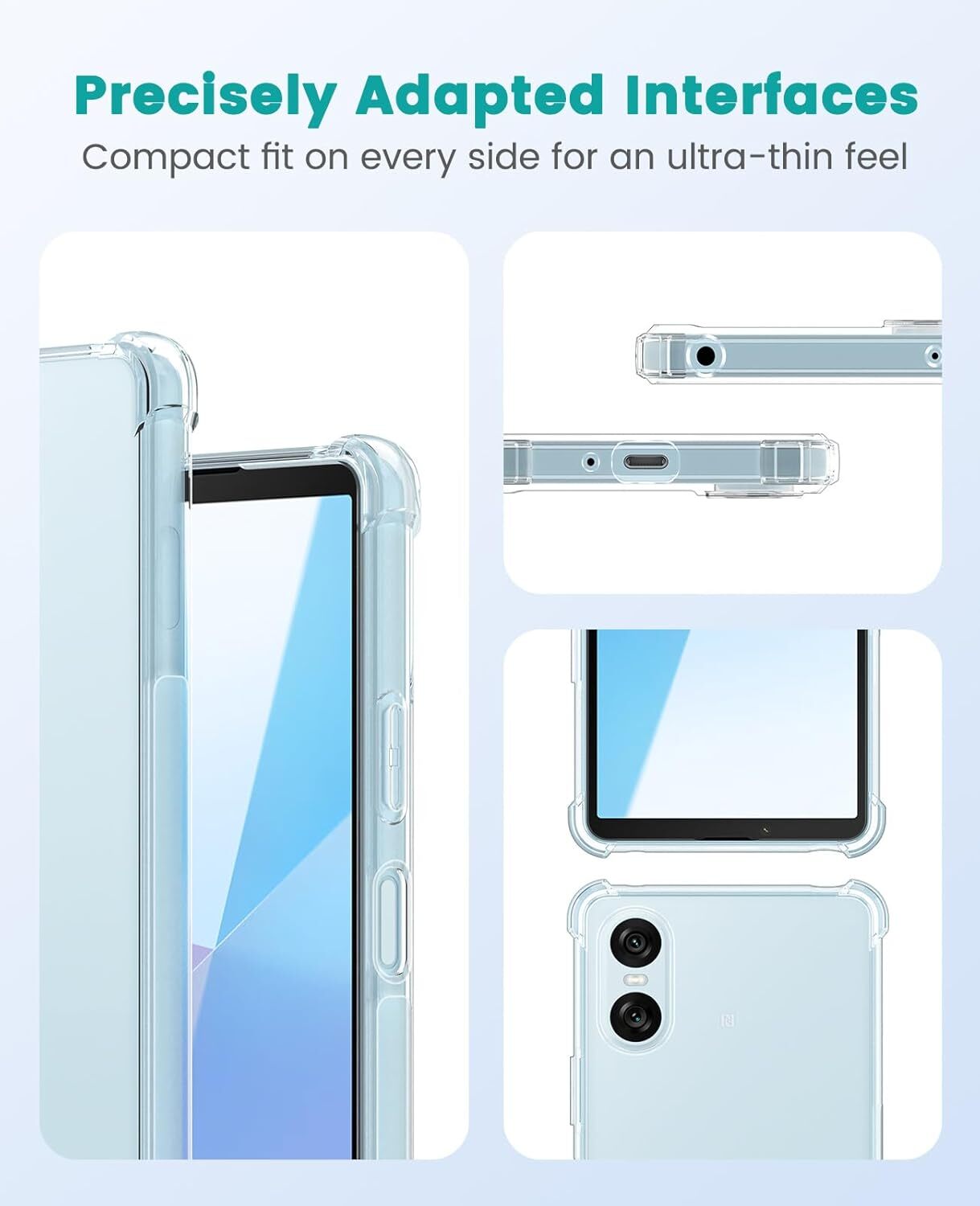 Sony Xperia 10 VI Hoesje Schokbestendig en Dun TPU Back Cover Transparant afbeelding 6