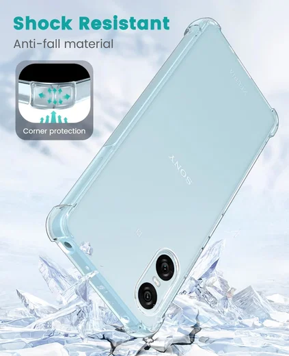 Sony Xperia 10 VI Hoesje Schokbestendig en Dun TPU Back Cover Transparant afbeelding 2