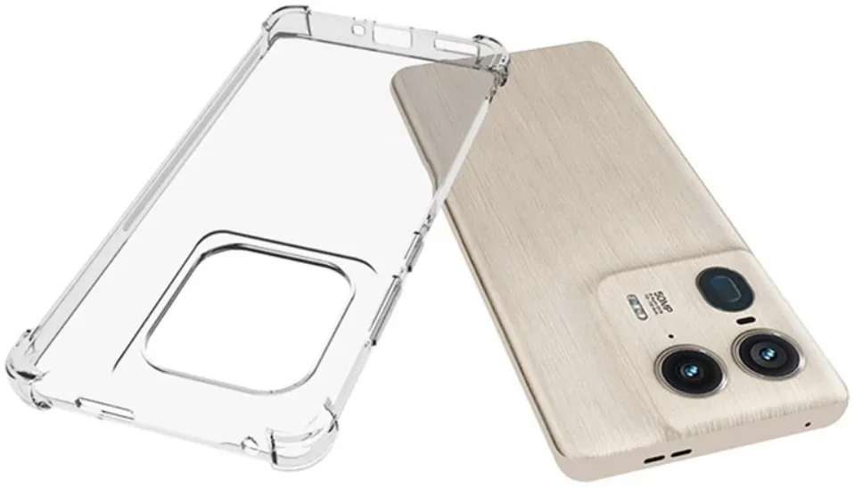 Motorola Edge 50 Ultra Hoesje Schokbestendig en Dun TPU Transparant afbeelding 2
