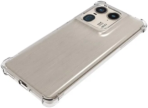 Motorola Edge 50 Ultra Hoesje Schokbestendig en Dun TPU Transparant afbeelding 4