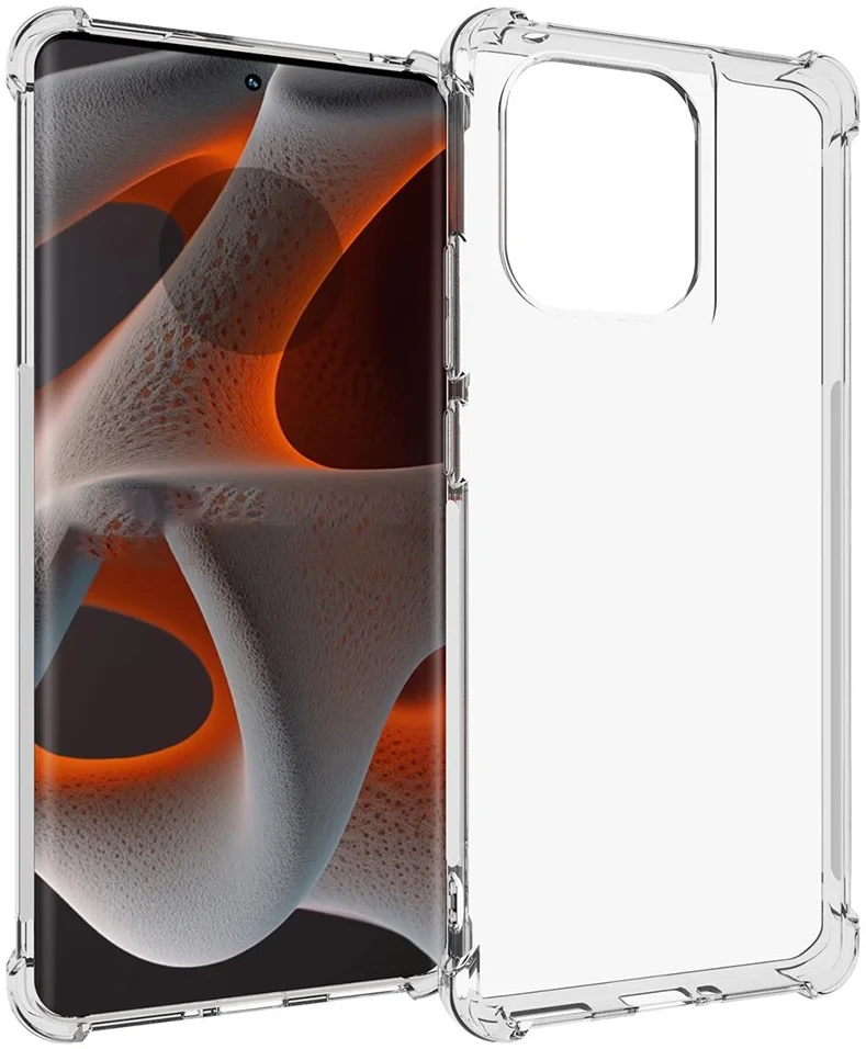 Motorola Edge 50 Pro Hoesje Schokbestendig en Dun TPU Transparant afbeelding 1