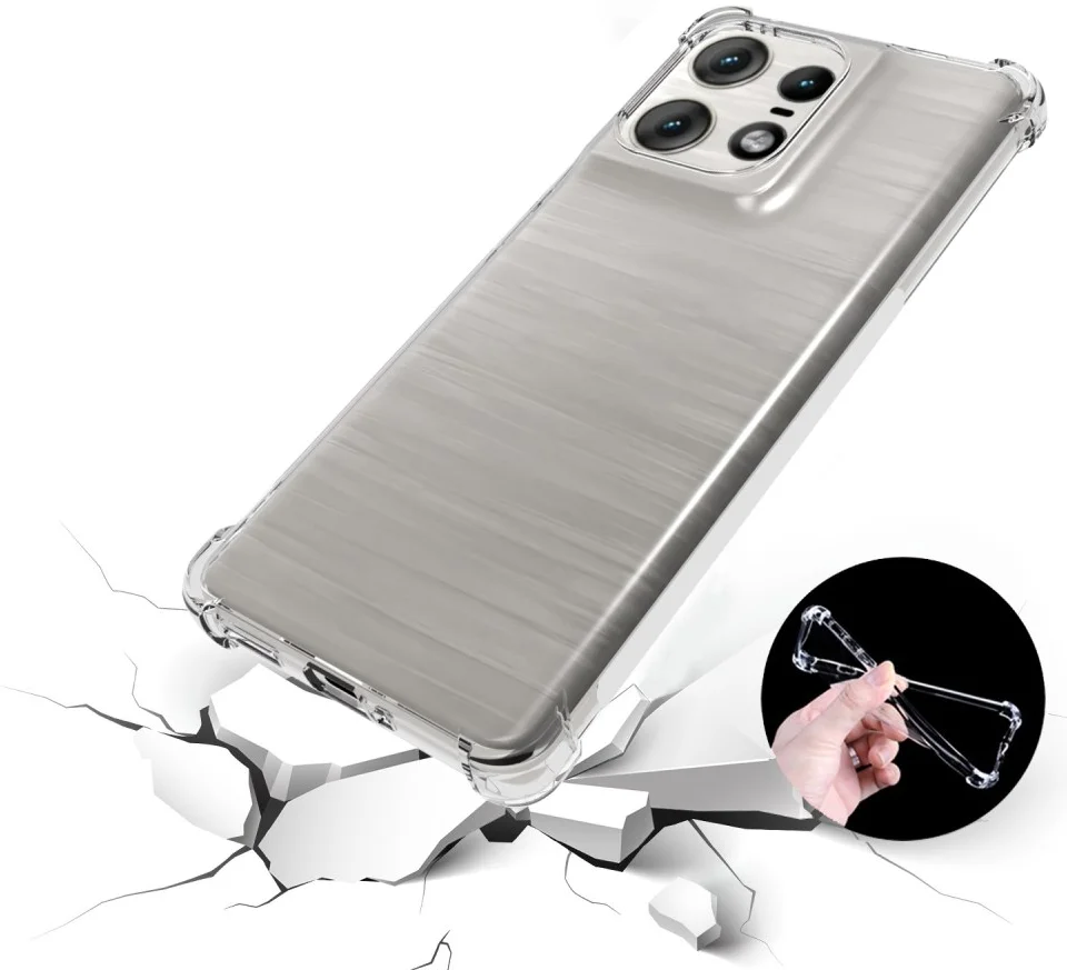Motorola Edge 50 Pro Hoesje Schokbestendig en Dun TPU Transparant afbeelding 5