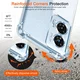 Motorola Edge 50 Fusion Hoesje Schokbestendig en Dun TPU Back Cover Transparant afbeelding 2