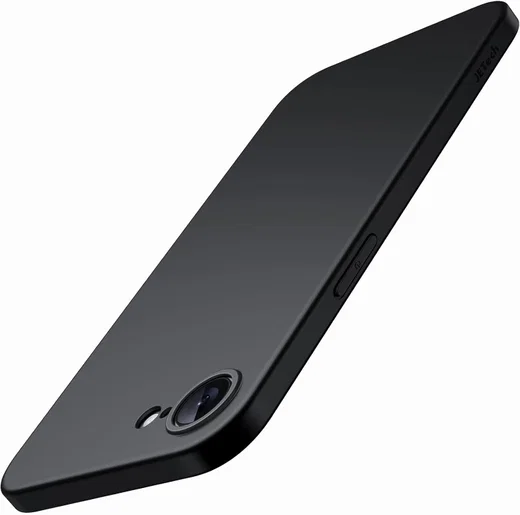Apple iPhone 17e / 16e Hoesje Matte Back Cover Dun TPU Zwart afbeelding 1