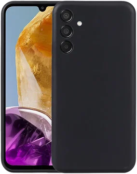 Samsung Galaxy M15 Hoesje Matte Back Cover Dun TPU Zwart