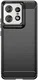 Motorola Edge 50 Pro Hoesje Geborsteld TPU Flexibele Back Cover Zwart afbeelding 2