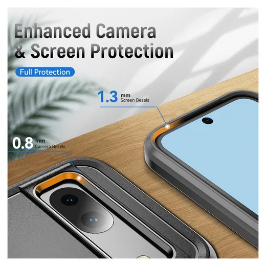 Google Pixel 8a Hoesje Schokbestendige Hardcase Back Cover Zwart afbeelding 7