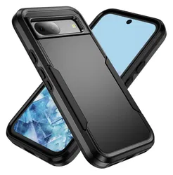 Google Pixel 8a Hoesje Schokbestendige Hardcase Back Cover Zwart afbeelding