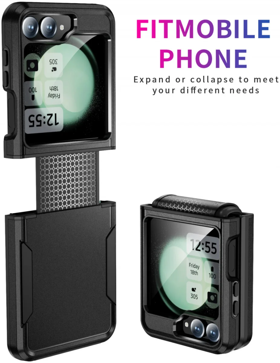 Samsung Galaxy Z Flip 6 Hoesje Schokbestendige Hard Case Back Cover Zwart afbeelding 6