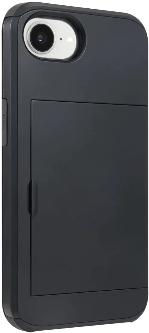 Apple iPhone 16e Hoesje met Slider Kaarthouder Back Cover Zwart afbeelding 10