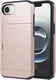 Apple iPhone 17e / 16e Hoesje met Slider Kaarthouder Back Cover Roze afbeelding 2