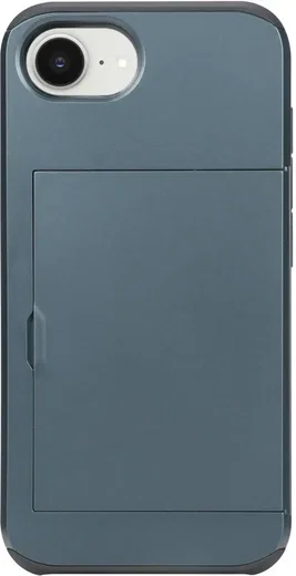 iPhone 17e/16e Hoesje met Pasjeshouder Slider voor 2 Pasjes Blauw afbeelding 11
